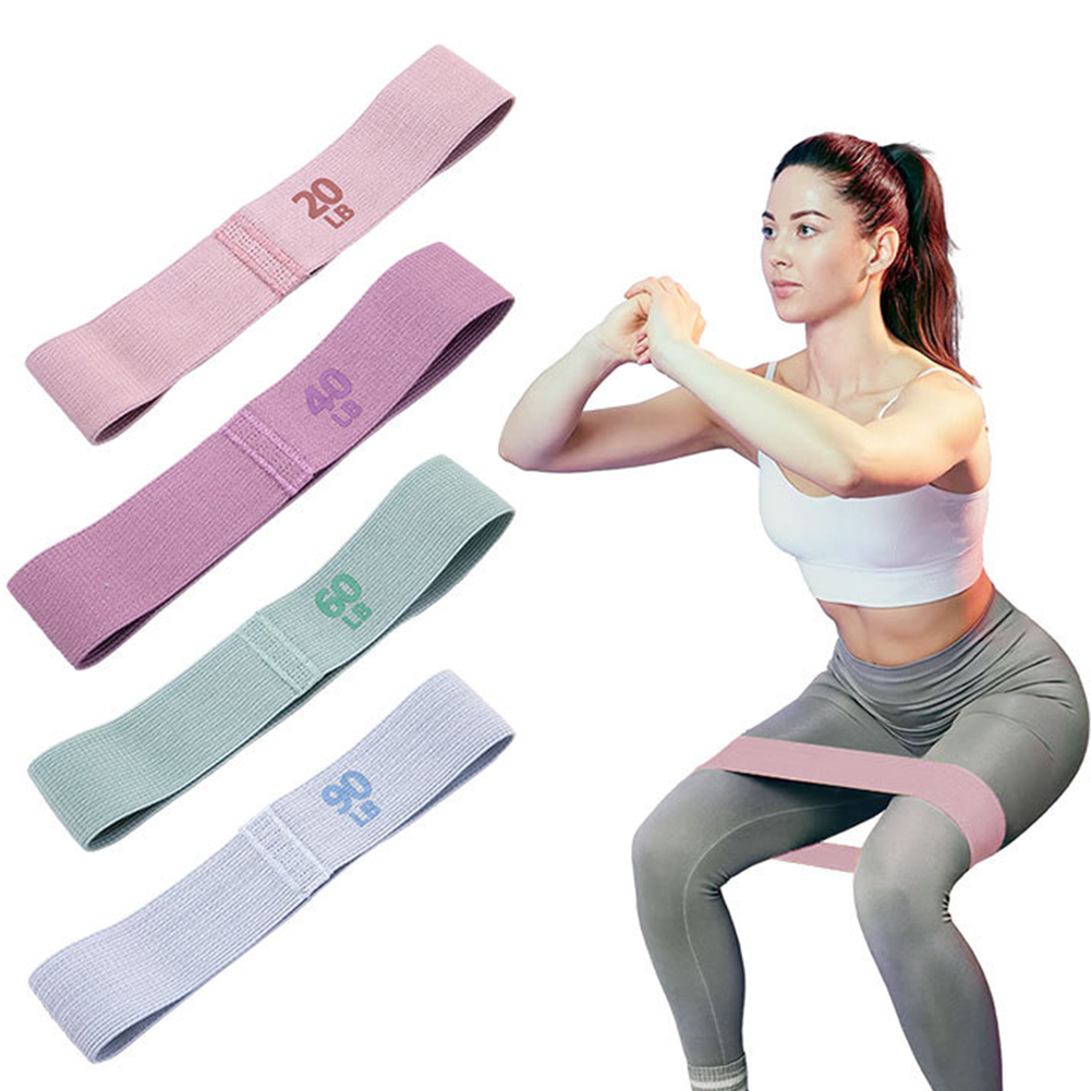 Yoga Fitness Resistance Band - Elastic Resistance Booty Workout Bands Anti-Slip