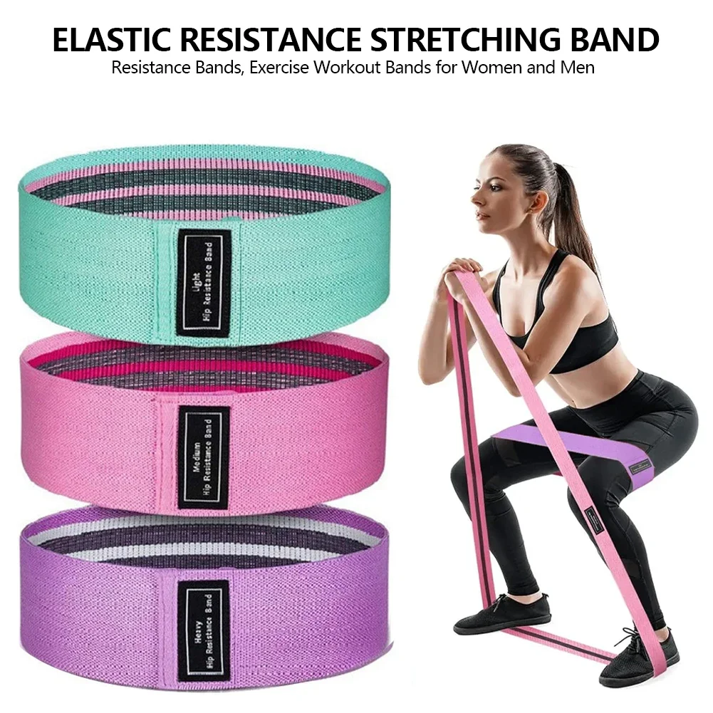 Yoga Fitness Resistance Band - Fabric Resistance Hip Booty Bands Glute