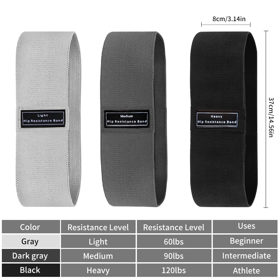 Yoga Fitness Resistance Band - Fabric Resistance Hip Booty Bands Glute