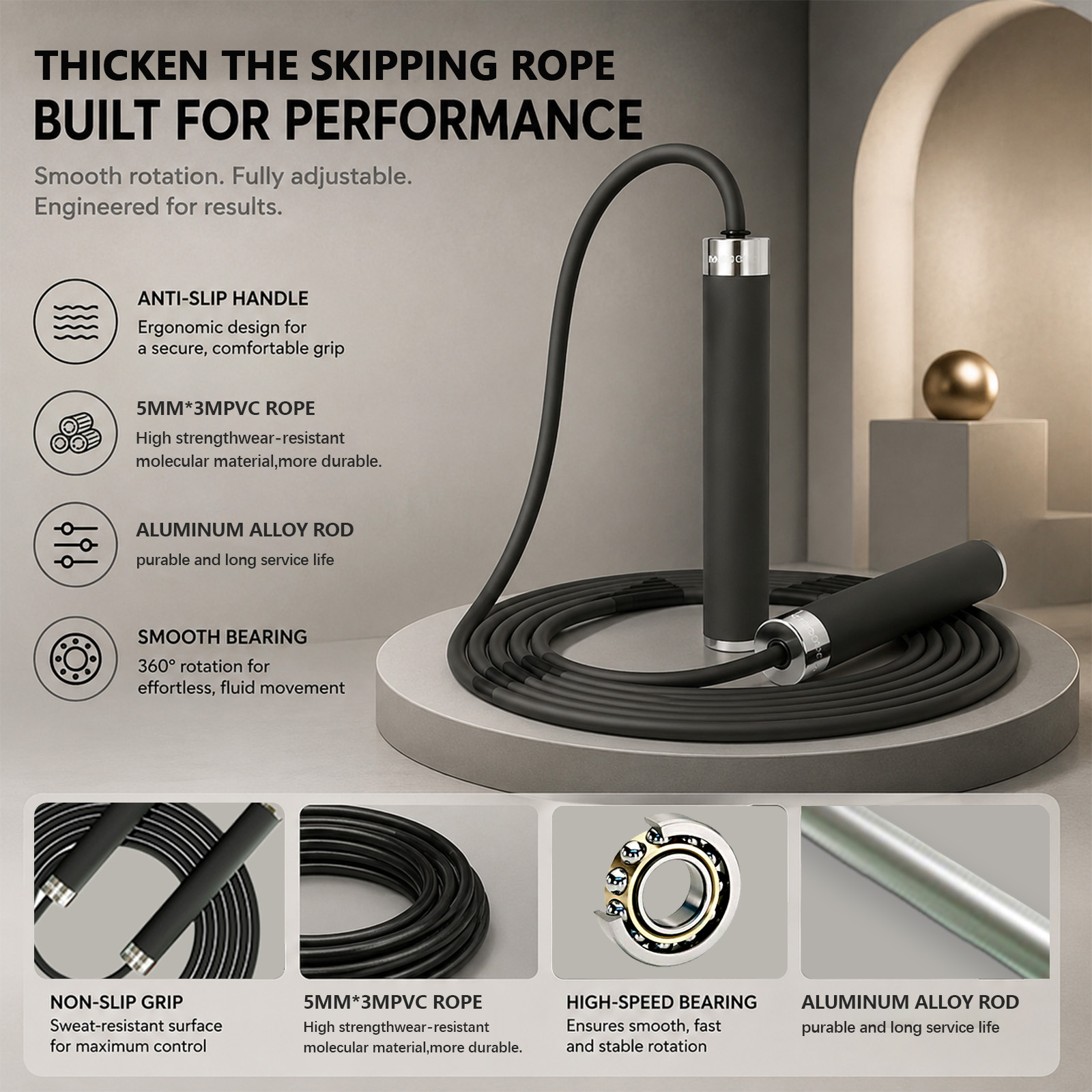 Boxing Jump Rope Sport Exercis - огляд і ціна Speed Skipping Rope