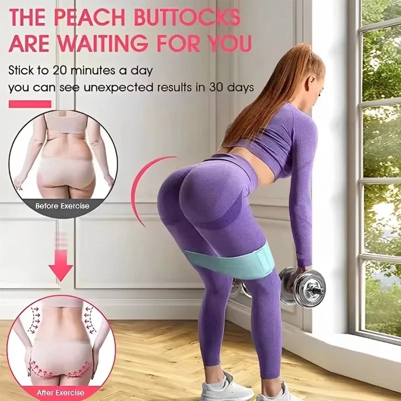 3Pcs Fabric Resistance Hip Boo - огляд і ціна Yoga Fitness Resistance Band