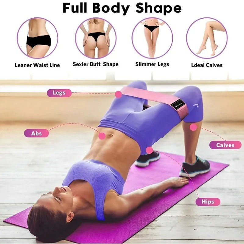 3Pcs Fabric Resistance Hip Boo - огляд і ціна Yoga Fitness Resistance Band