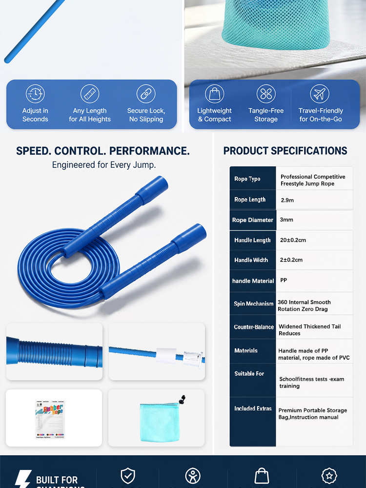 YUEDONG Speed Jump Rope Adjust - огляд і ціна Speed Skipping Rope