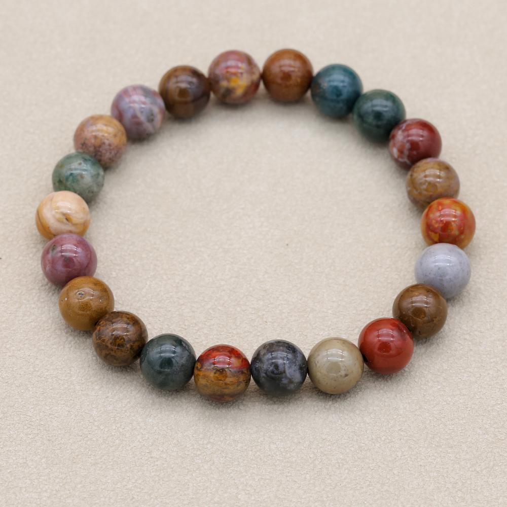 8mm Natural Stone Ocean Jasper - огляд і ціна Yoga Health & Fitness Center