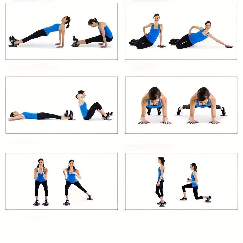 2 PC Pilates Slide Plate Yoga  - огляд і ціна Gym Floor Mats