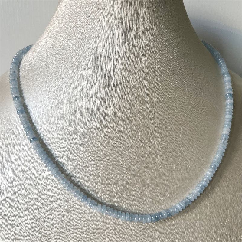 2*4MM Aquamrine Necklace Natur - огляд і ціна Yoga Health & Fitness Center