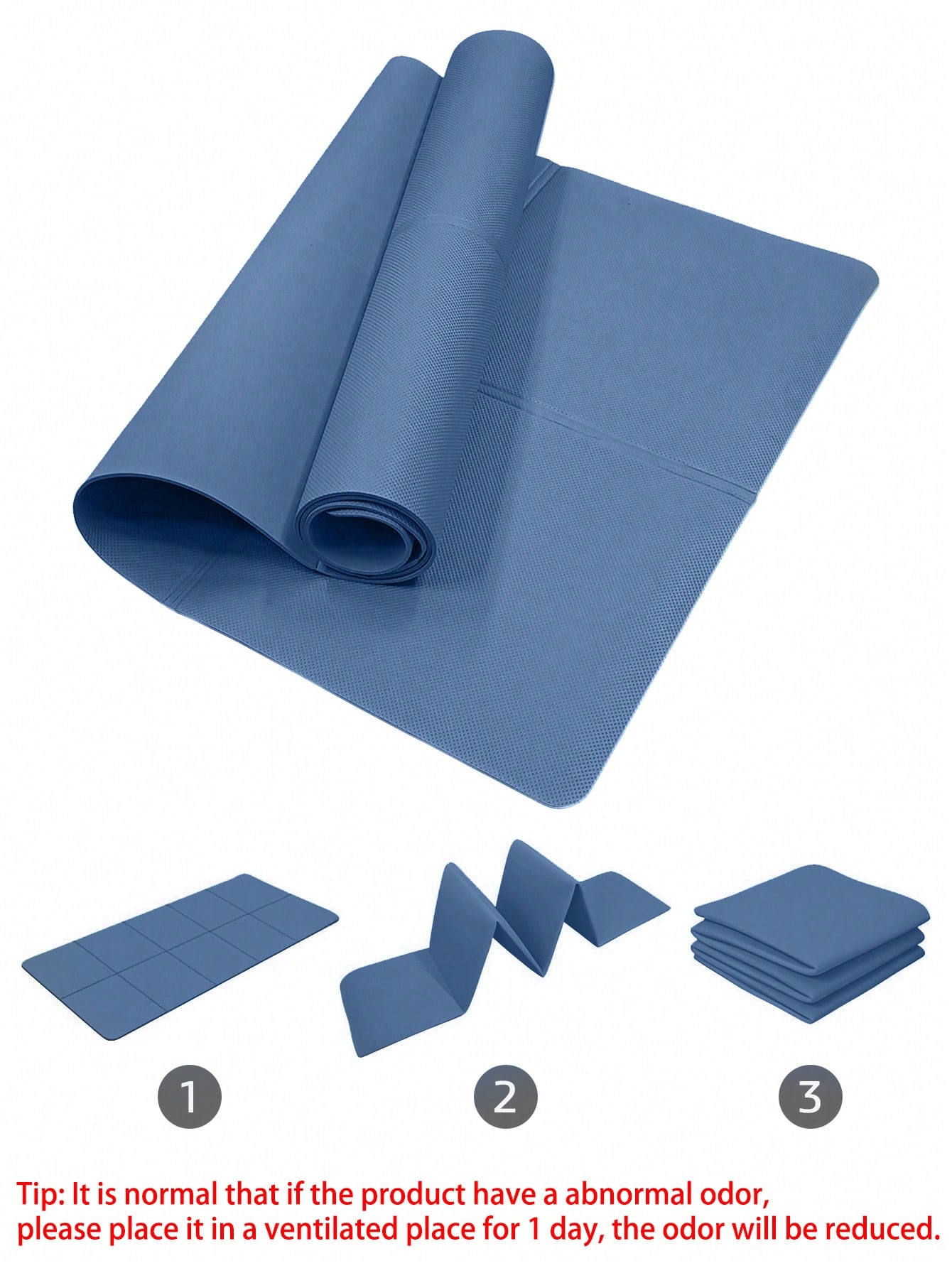 Foldable Yoga Mat Dark Blue Ec - огляд і ціна Gym Floor Mats