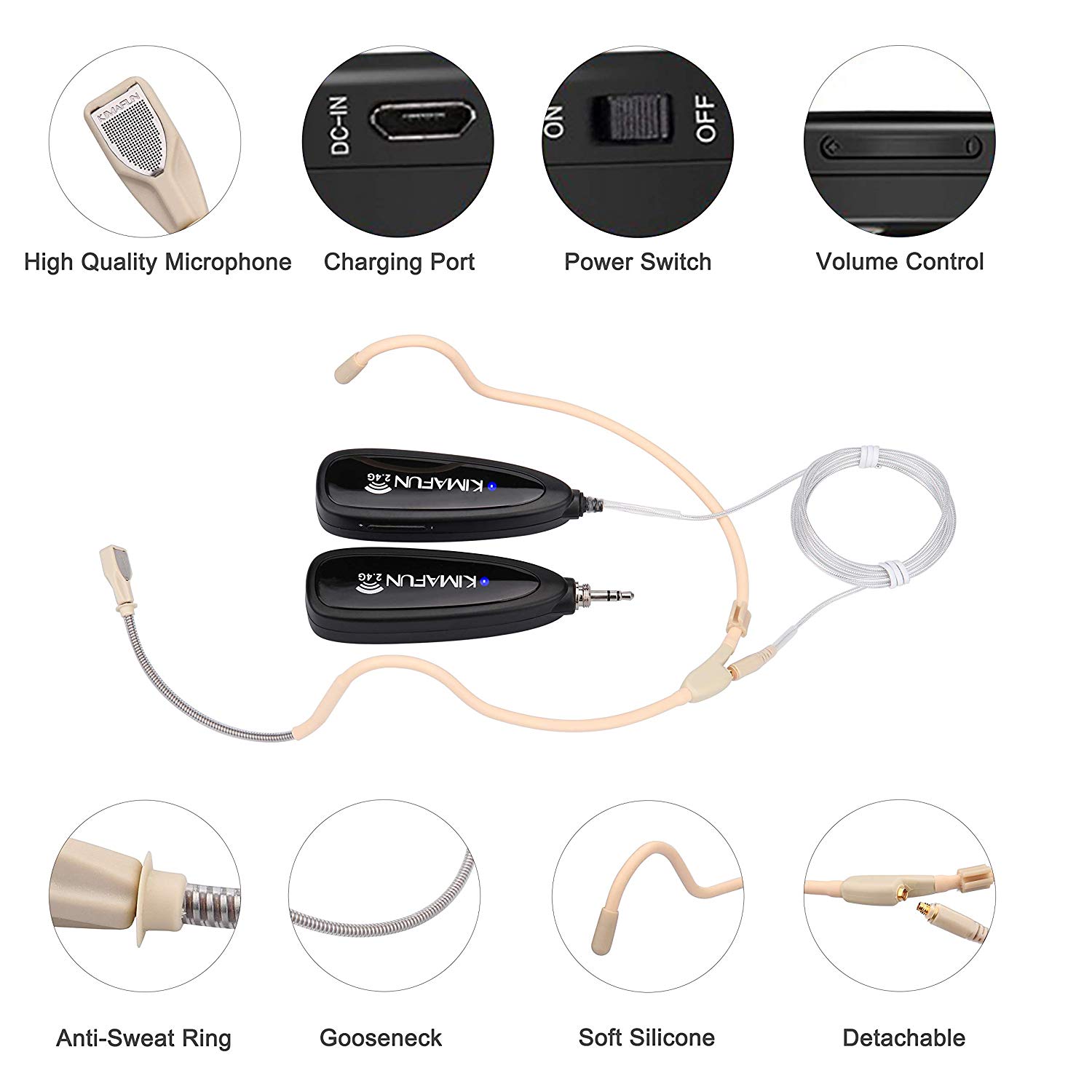 KIMAFUN Wireless Waterproof He - огляд і ціна Yoga Fitness Spinning