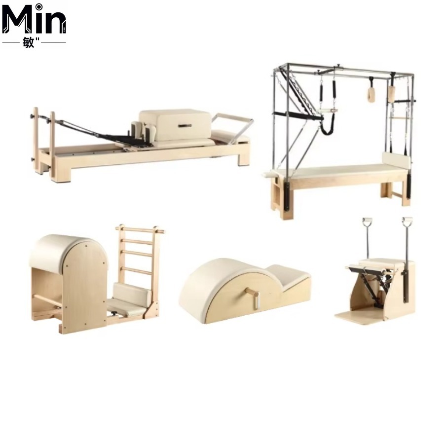 5 Pcs Set Wood Pilates Reforme - огляд і ціна Yoga Fitness Reformer