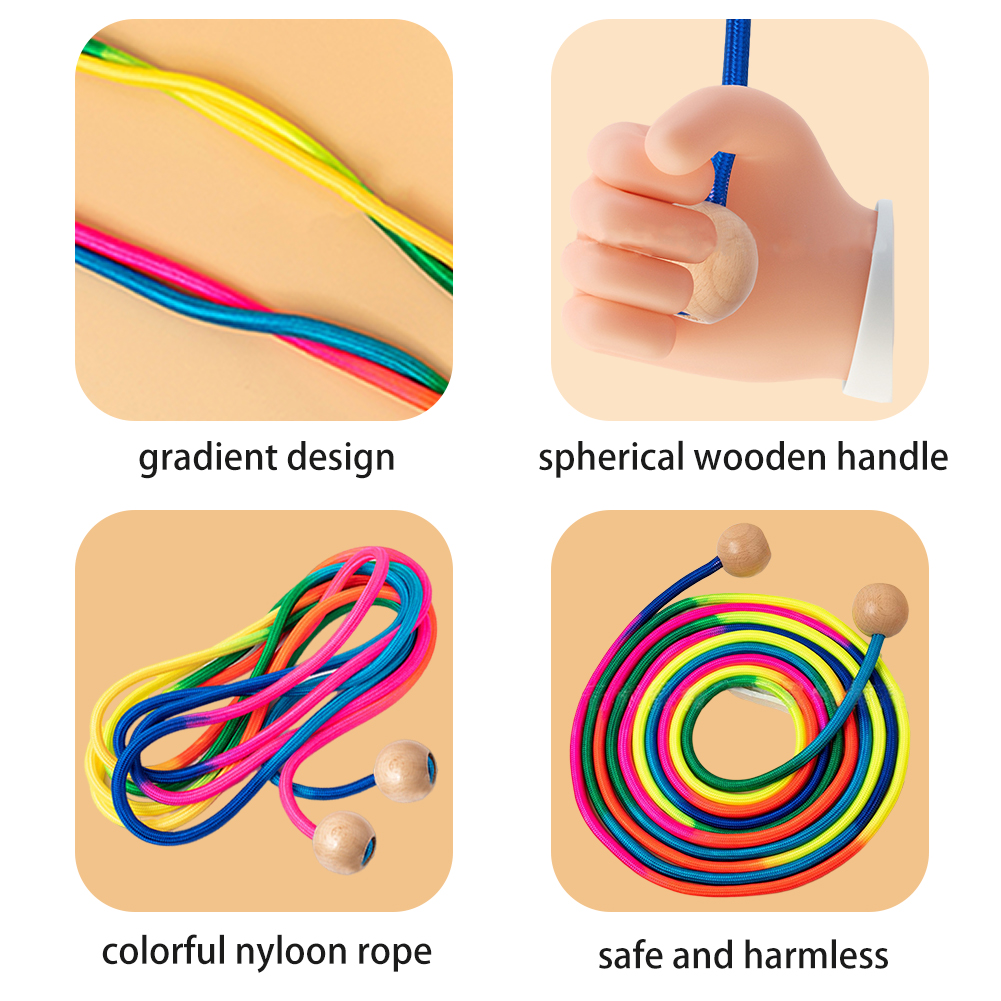5m Rainbow Long Rope 5-1PCS Gr - огляд і ціна Speed Skipping Rope